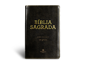Livro Bíblia Acf - Couro Soft, Leitura Perfeita - Preta