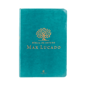 Livro Bíblia De Estudo Max Lucado - Capa Verde