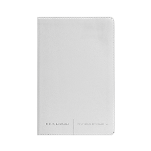 Livro Bíblia Sagrada Slim NVI, Luxo, Capa Branca