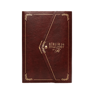 Livro Bíblia Da Mulher De Fé, Nvi, Letra Grande, Couro-So...