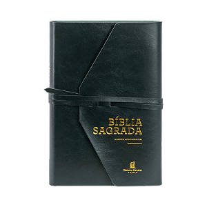 Livro Bíblia Acf - Letra Grande Com Fechamento Em Tira, C...