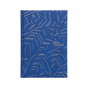 Livro Bíblia Slim Nvi, Letra Grande, Couro-Soft - Azul