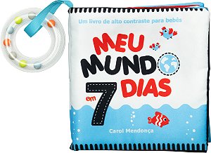 Livro Meu Mundo Em 7 Dias - Livrinho De Pano Com Cores Contrast...