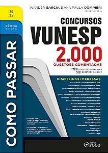 Livro Como passar em concursos Vunesp - 2.000 questões co...