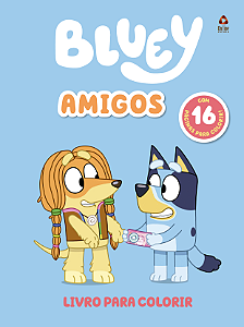 Livro Bluey - Livro para colorir - Amigos