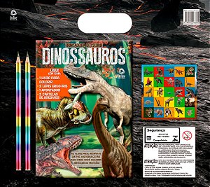 Livro Dinossauros brincadeira de colorir