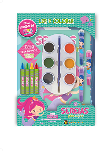 Livro Meu mundo de cores - sereias para colorir: meu mundo de c...
