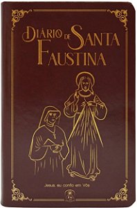 Livro Diário De Santa Faustina Capa Em Material Sintético Marro...