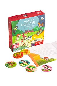 Livro Viva O Folclore! - Kit Livro E Jogo Da Memória