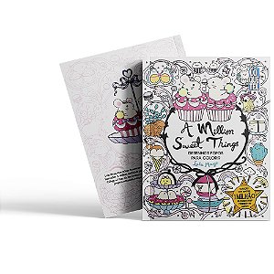 Livro A million sweet things: Desenhos fofos para colorir