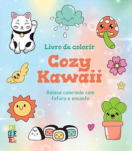 Livro Livro de Colorir Cozy Kawaii: Relaxe colorindo com fofura...