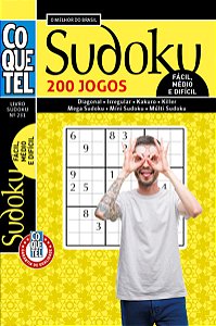 Livro Coquetel - Sudoku - Fàcil/Médio/Difícil - Livro 231