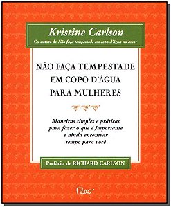 Livro Não Faça Tempest.Copo D'Agua-Mul.