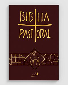 Livro Bíblia pastoral - Média - Capa vinho: Edição Limita...