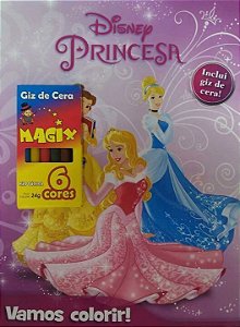 Livro Disney - Vamos colorir - Princesas