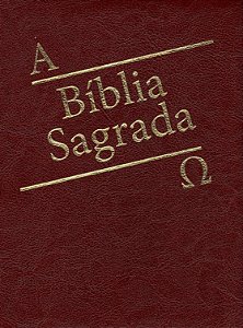 Livro Biblia sagrada dourada bordo