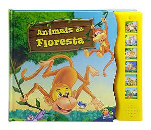 Livro Mundo dos Animais com Sons: Animais da Floresta