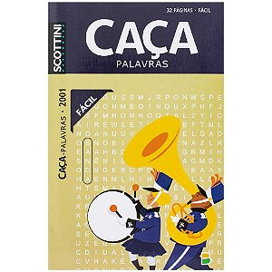 Livro Scottini Caça-palavras (32p) N.2001 (Fácil)