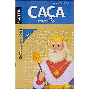 Livro Scottini Caça-palavras (32p) N.2008 (Difícil)