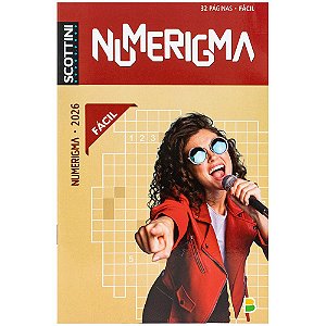 Livro Scottini Numerigma (32p) N.2026 (Fácil)