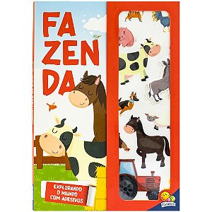 Livro Explorando o Mundo com adesivos: Fazenda