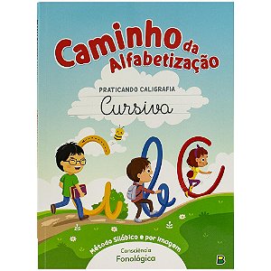 Livro Caminho da Alfabetização: Praticando Caligrafia Cur...