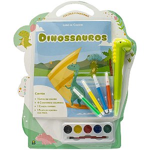Livro Colorir e Imaginar: Dinossauros