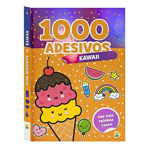 Livro 1000 Adesivos Incríveis: Kawaii
