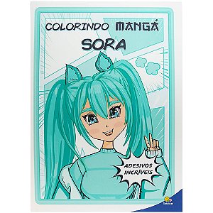 Livro Colorindo Mangá: Sora