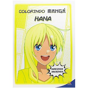 Livro Colorindo Mangá: Hana