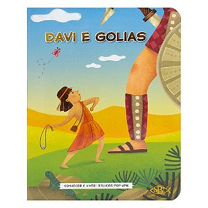 Livro Conhecer é Viver! Bíblicos Pop-ups: Davi e Golias