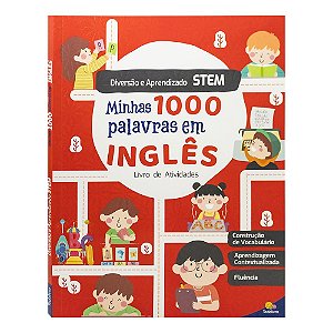 Livro Diversão e Aprendizado STEM: Aprenda 1000 Palavras INGLÊS