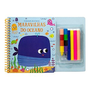 Livro Colorindo Aventuras: Maravilhas do Oceano