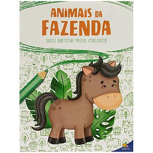 Livro Meu Mundo para colorir: Animais da Fazenda