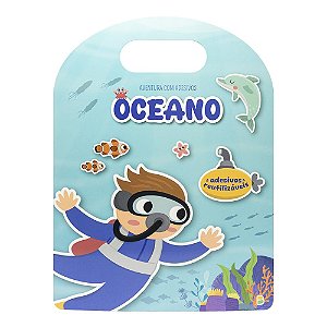 Livro Aventuras com Adesivos! Oceano