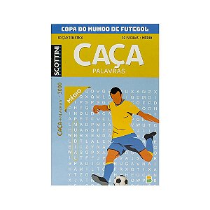Livro Scottini temático caça-palavras copa do mundo médio (32p)...