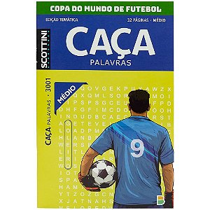 Livro Scottini Temático Caça-palavras COPA DO MUNDO MÉDIO (32p)...