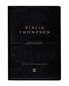 Livro Bíblia Thompson - Letra grande: Capa Luxo Preta