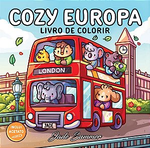 Livro Cozy Europa - Livro De Colorir