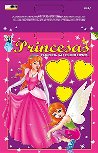 Livro Princesas - Prancheta para colorir especial
