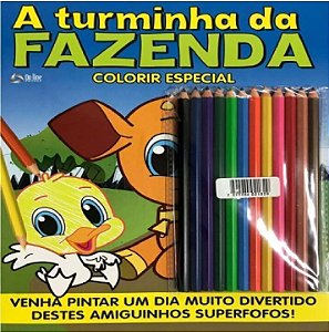 Livro A turminha da fazenda: colorir especial