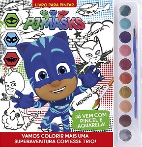 Livro PJ Masks - Livro para pintar