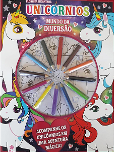 Livro Floresta encantada unicórnios - Mundo da diversão
