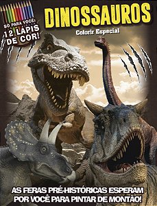 Livro Dinossauros: colorir especial