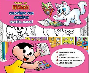 Livro Turma da Mônica - Colorindo com adesivos especial: ...