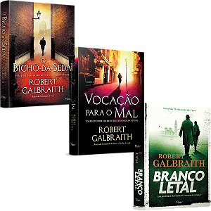 Livro Combo com três livros da série cormoran strike.