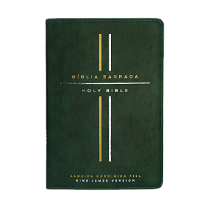 Livro Bíblia Bilíngue, Português (Acf) - Inglês (Kjv) - C...