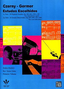 Livro Estudos escolhidos - Para Piano - Primeiro volume