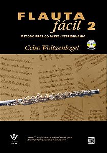Livro Flauta fácil 2: Método prático nível intermediário