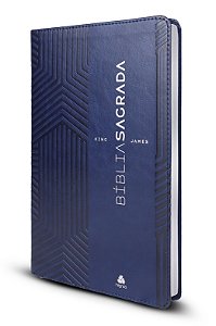 Livro Bíblia Sagrada King James - Ultrafina Slim - Azul